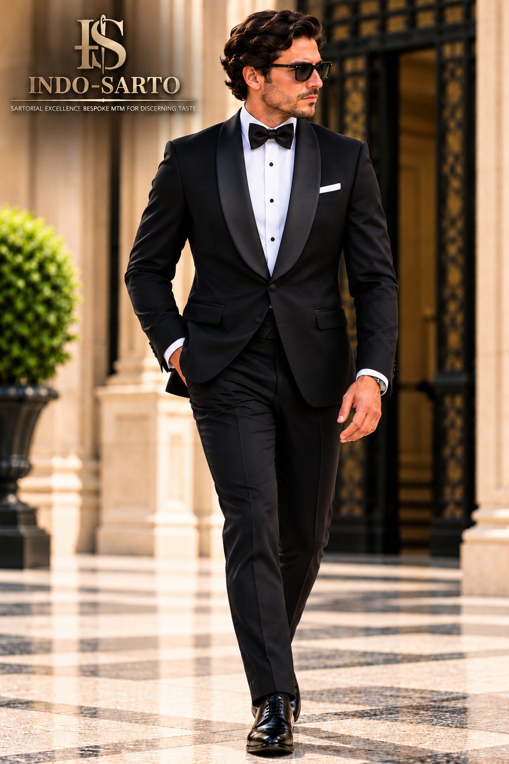 Black tuxedo style reference